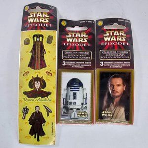 Star Wars Episode I Queen Amidala Collector Sticker Sheet Jedi Droids
